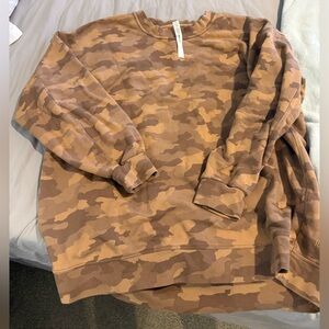 Lululemon Athletica Brown Camouflage Top